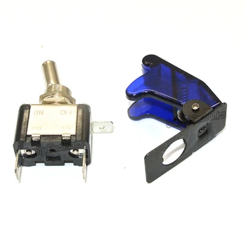 

12V 20A Blue Cover LED Light Rocker Toggle Switch SPST ON/OFF Car Truck