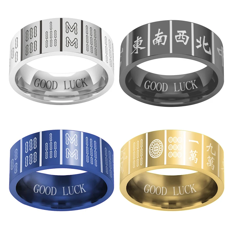 

Afflatus creativity, Chinese mahjong ring, men and women fashion accessories, Chinese friends gifts