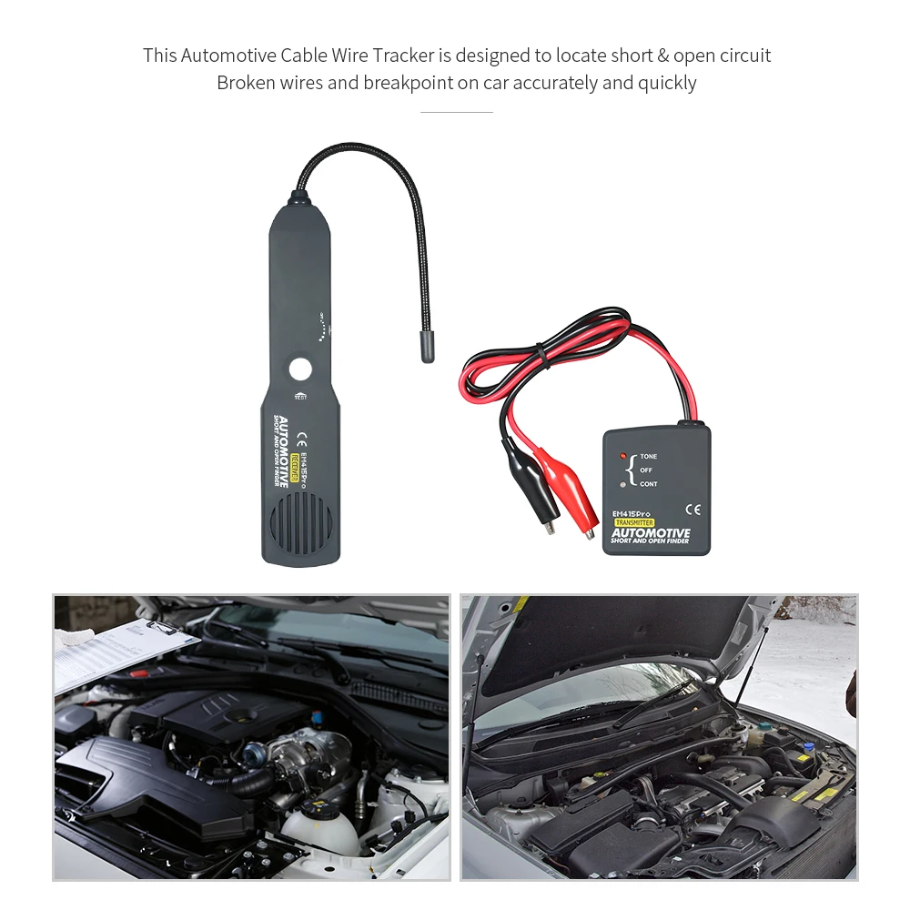 

Professional Automotive Cable Wire Tracker Short & Open Circuit Finder Tester Vehicle Repair Diagnostic Tool