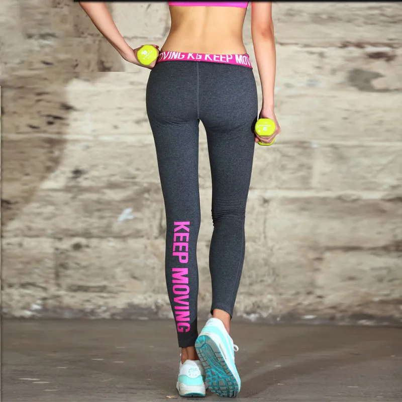 Women Sporting Legging Fitness Punk Style Workout Print Slim Sportswear Leggings