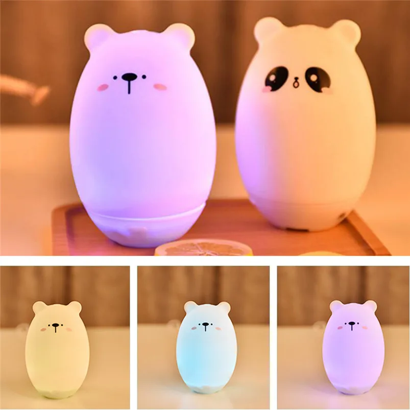Creative Led Lamp Cool Mist Air Diffuser Humidifier LED Night Light Bedroom Office Home Decor Bedside Lamp Lamparas 40JY3009