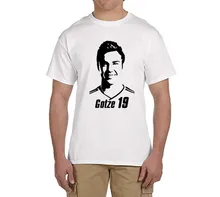 2017 summer mario gotze shadow T-Shirt Men Short Sleeve O Neck fashion 100% cotton T-shirts germany fans gift 0220-2