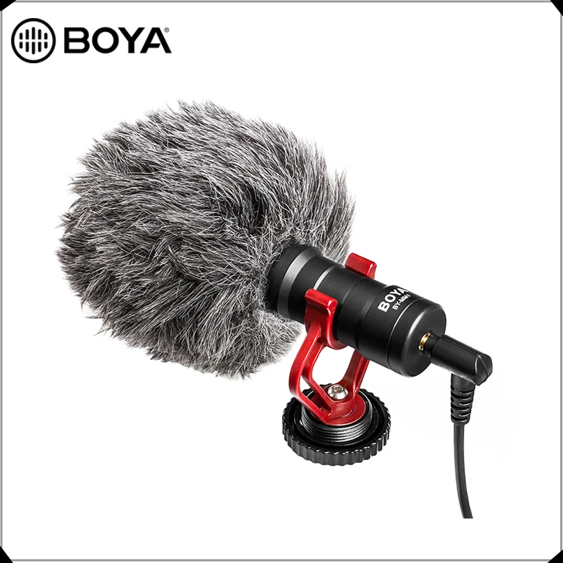 

BOYA BY-MM1 Video Record Microphone VideoMicro Compact On-Camera Recording Mic for iPhone Huawei Nikon Canon Handheld Gimbal