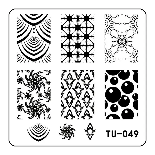 001 20 20styles Image Plates For Stamping Nail Art Stencil Template