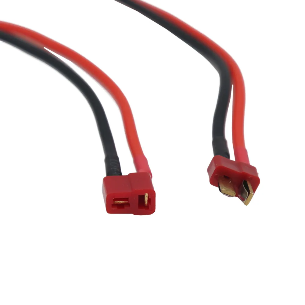 

T Plug Connector Male Female with Housing 10CM Silicone Wire 12AWG FPV Parts 40%Off
