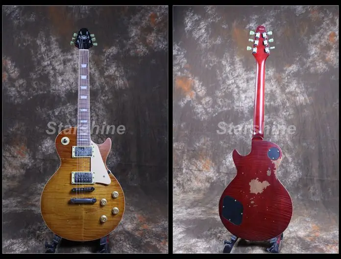 

Starshine Electric Guitar CC-RC50 Relic Style Alnico Pickups ABR Bridge Handmade Heavy Relic Top Quality 1 Piece Body&Neck