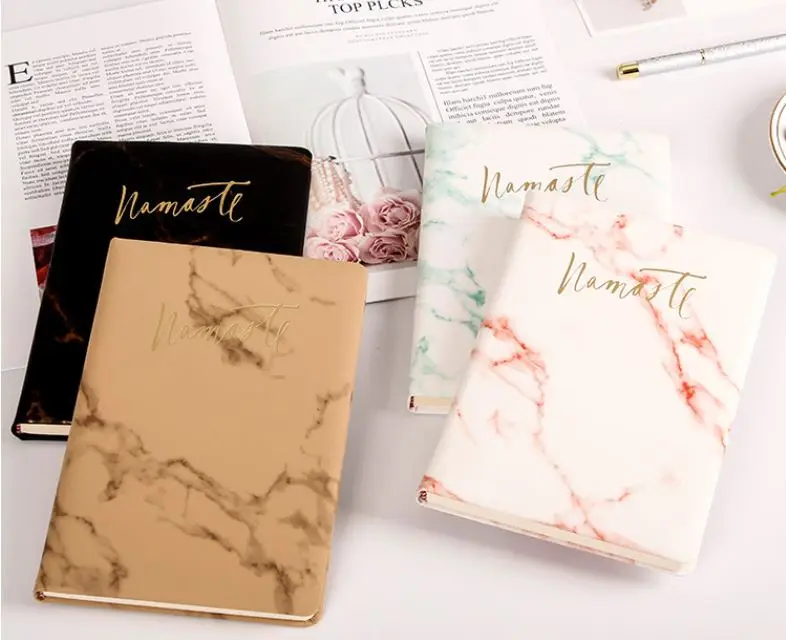 

marblingly notebook hard cover notepad for office supply