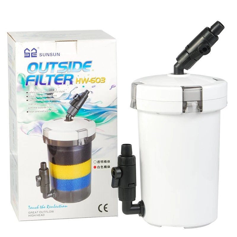 SUNSUN HW 603 Mini Aquarium Pre filter External Canister Filter Bucket
