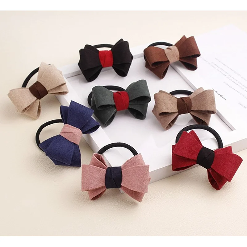 

New Beauty Sweet Bowknot Ponytail Hair Rope High Quality Korean Hair Accessories Girl Women Elastic Rubber Band Tie Gum Headwear