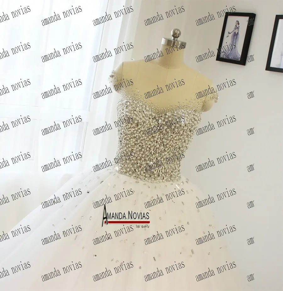 Пышная юбка эффектные Свадебные платья из фатина с бусинами NS1447|wedding dress|stunning wedding