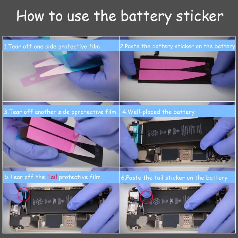 Battery-Adhesive-Sticker-For-iPhone-XS-Max-XR-X-8-Plus-7-Plus-6S-6-Plus