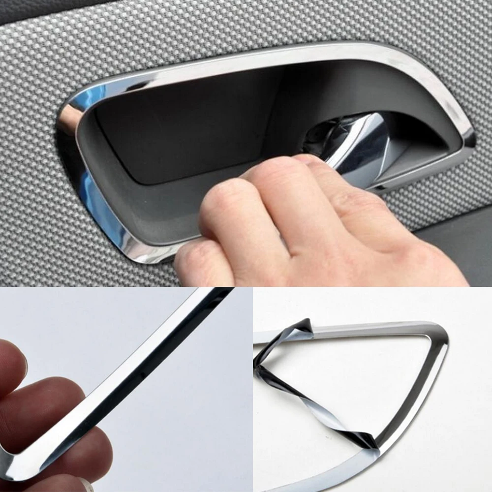 

for Chevrolet CRUZE 09 10 11 12 13 14 15 16 Interior Inside Door Handle Cover Trim Interior Mouldings 4Pcs Stainless Steel