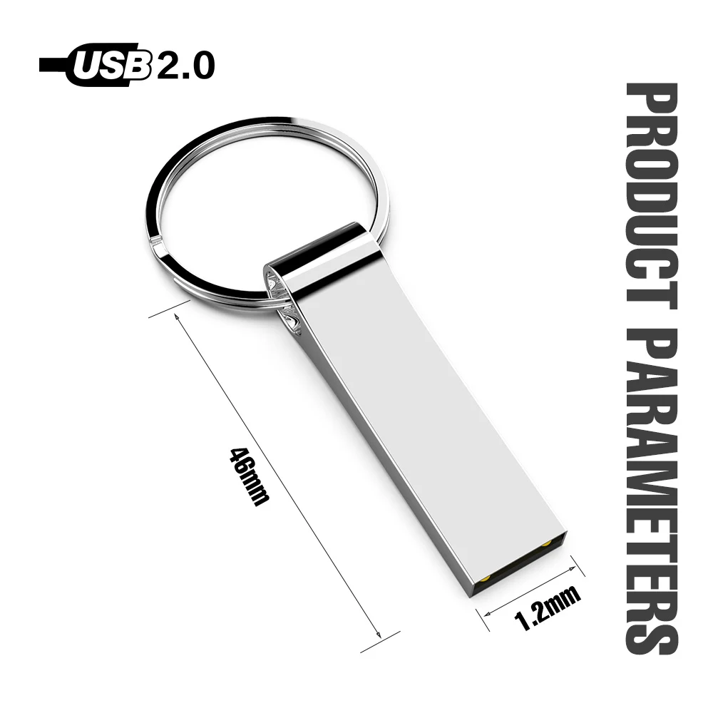 Горячий металлический usb флэш накопитель с кольцом для ключей карта памяти 8 Гб 128