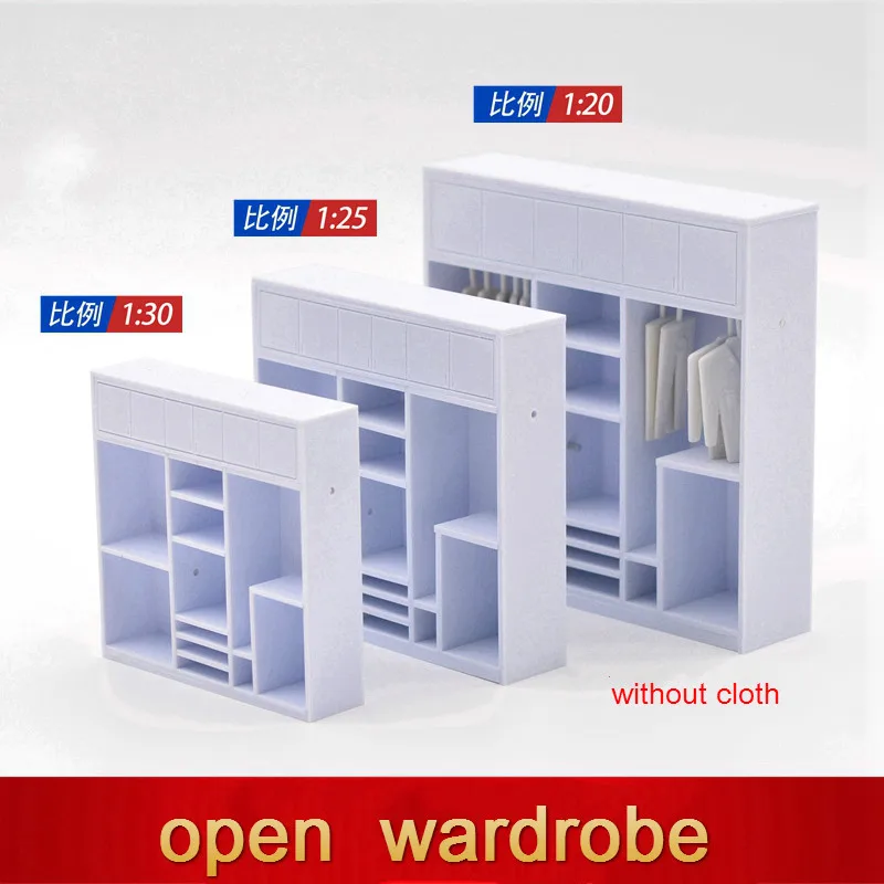 

scale 1/20-30 DIY sandbox section model building model material indoor ABS furniture open wardrobe