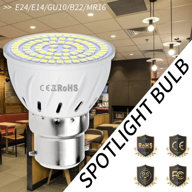 

GU10 Spot Light Bulbs E14 LED Lamp E27 MR16 Spotlight 220V Bombillas LED Bulb gu5.3 Lampara SMD2835 Deco Maison Desk Lamp B22