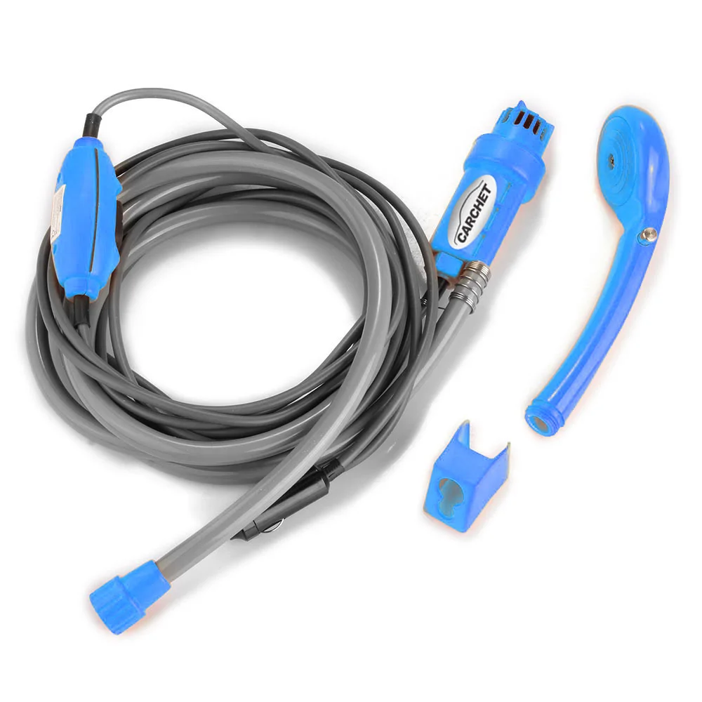

2 L/M Portable 12V Electric Car Plug Outdoor for Camper Caravan Van Washer Tools Bathing Camping Travel Shower Pump Pipe Kit