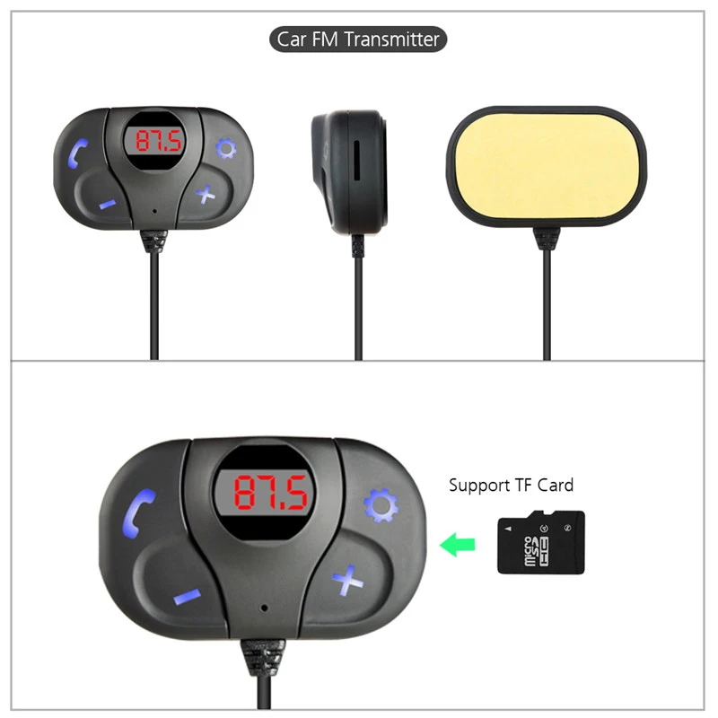 ANLUD FM передатчик Bluetooth автомобильный комплект громкой связи Вызов TF карта Mp3 музыкальный плеер USB зарядное устройство магнитный автомобильный fm-передатчик модулятор