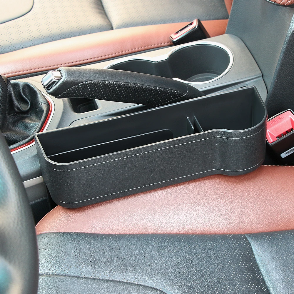 Car Armrest Storage Box Car Center Console Organizer With Cup Holder