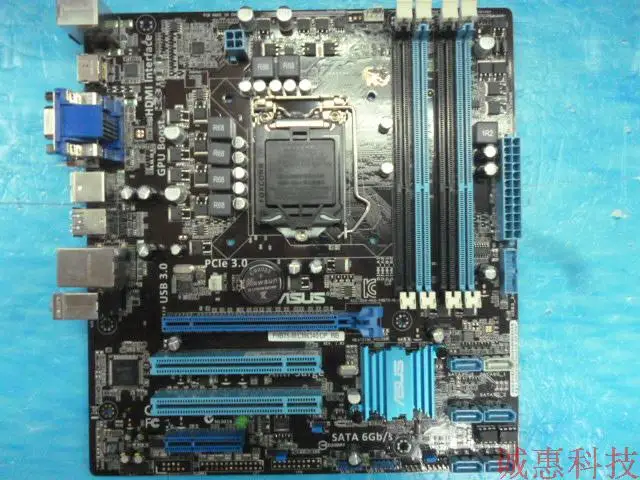 ASUS 1155-pin P8B75-M original used fully integrated small board B75 DDR3 USB3 asus ms g31mel support ddr2 775 pin integrated small plate g31 motherboard