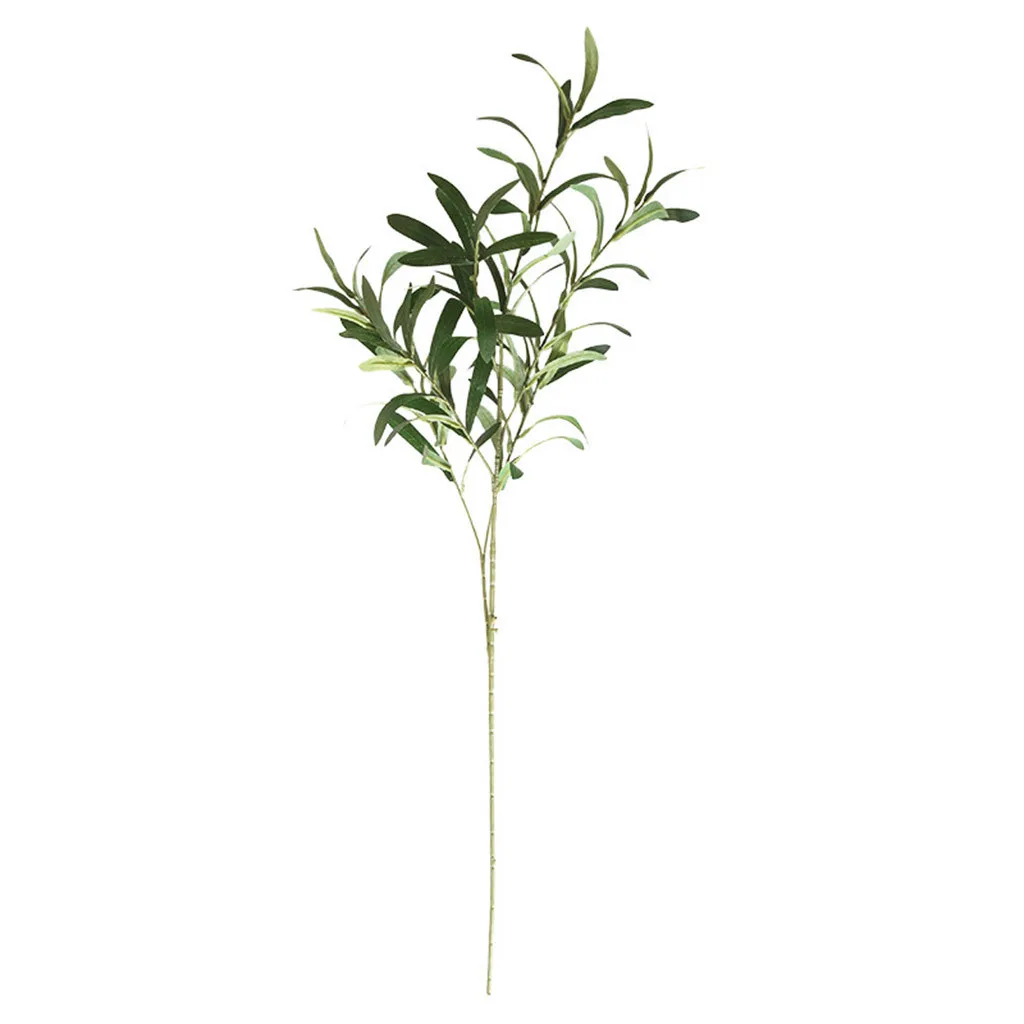 

2019 Hot Sale Artificial Plants Fake Leaf Foliage Bush Home Office Garden Flower Wedding Decor High Quality Home Decorative