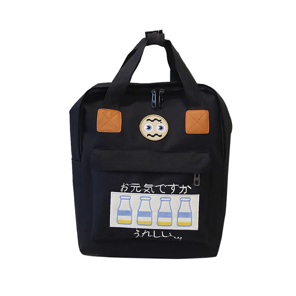 

Fashion Large Capacity Travel Backpack Female Canvas Design School Backpack for Teenage Girl Print Backpack Female H30507