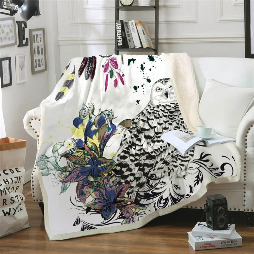 الصلبة الأبيض المرجان الصوف بطانية قماش مكتب الزهور سيكا الغزلان الفانيلا يلقي بطانية الاطفال الكبار أريكة تتحول لسرير لينة الطوق ورقة