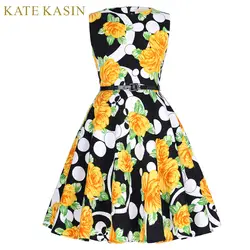 Kate kasin Платья для девочек на свадьбу для свадьбы платье для причастия для маленьких детей Вечеринка бальное платье Цветочный принт