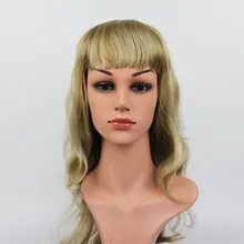 Realistyczne głowy manekina PE manekin głowa do manekina D5-ANNE T22 tanie tanio Big money Górna część ciała Kobiety CN (pochodzenie) height52cm head size56cm Z peruką Plus size Stojak