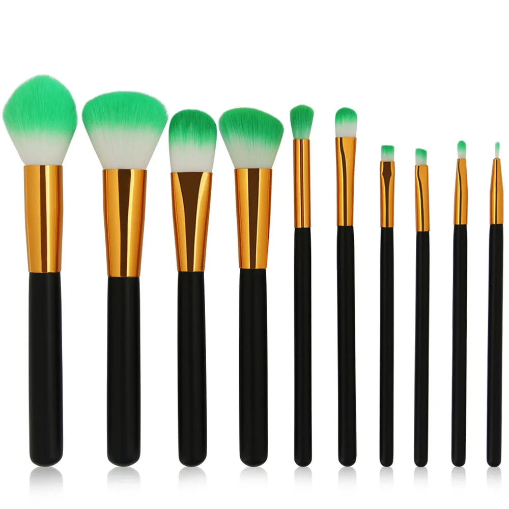 10PCS/1Set Cosmetic Makeup Brush Brushes Set Foundation Powder Eyeshadow Sets Tools Maquiagem beauty 2019 | Красота и здоровье