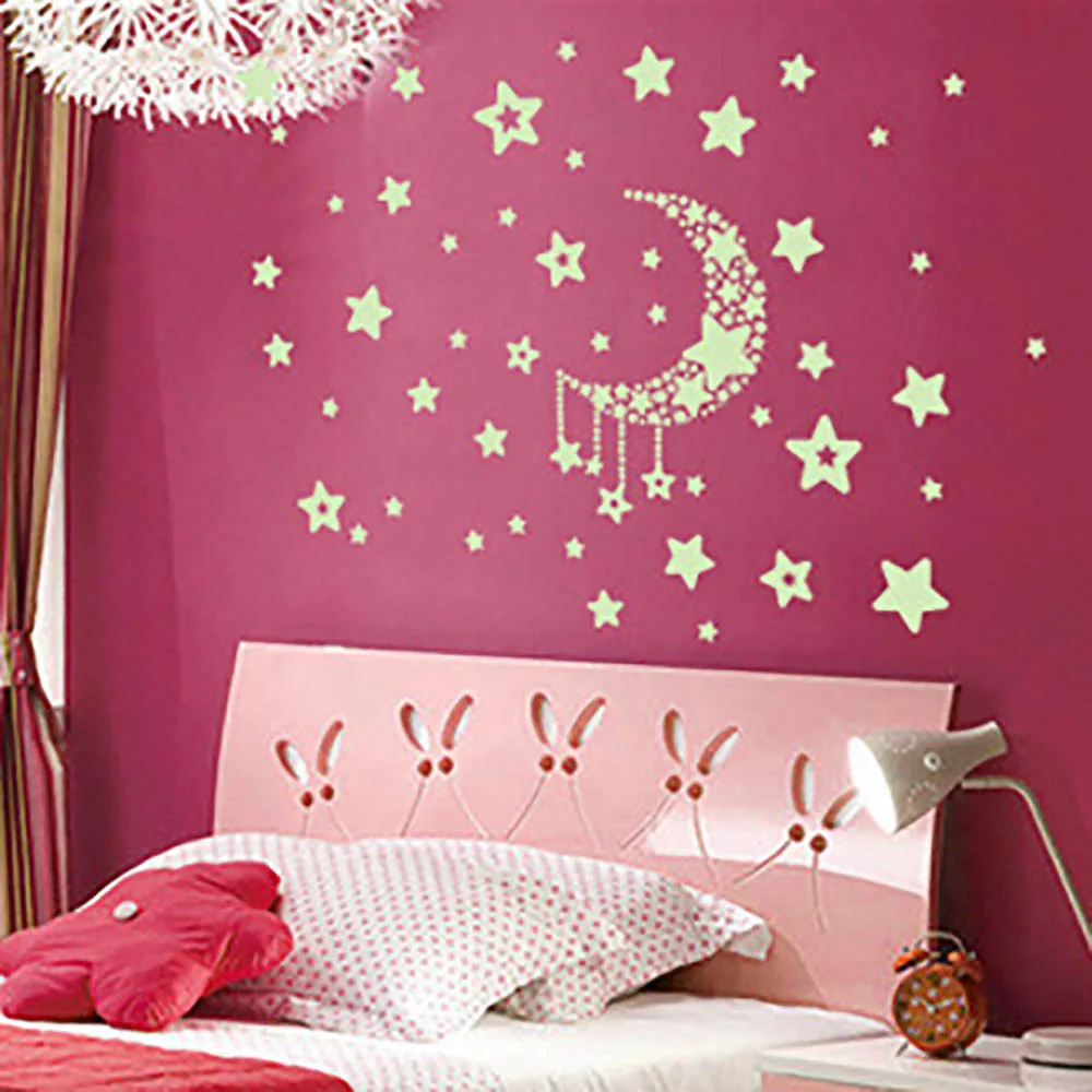 Wall Stickers Decal Glow In The Dark Baby Kids Bedroom Home Decor Color