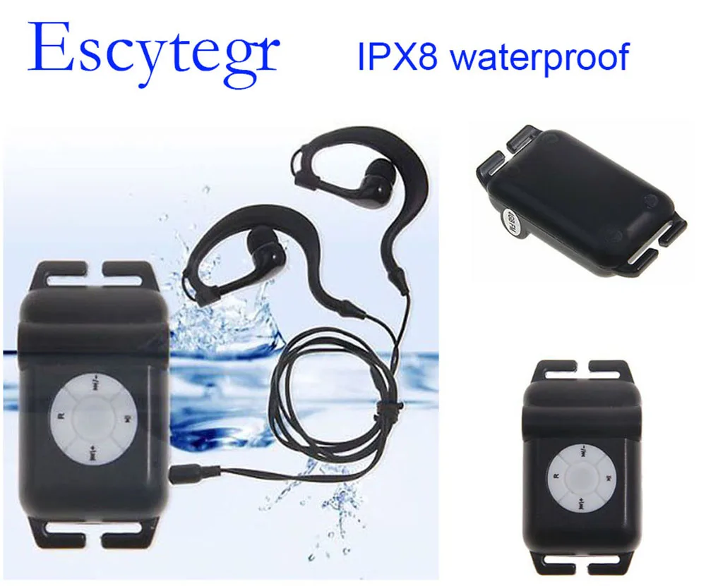 

IPX8 Level Waterproof MP3 Underwater Playing Songs 4GB/8GB Music Player With FM Radio For Swimming Running Surfing SPA