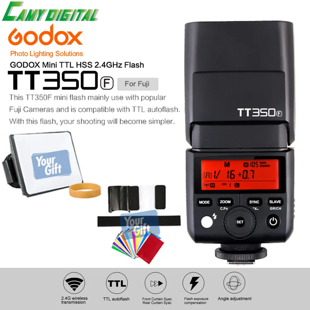 Godox TT350F Mini Camera Flash For Fuji (42)