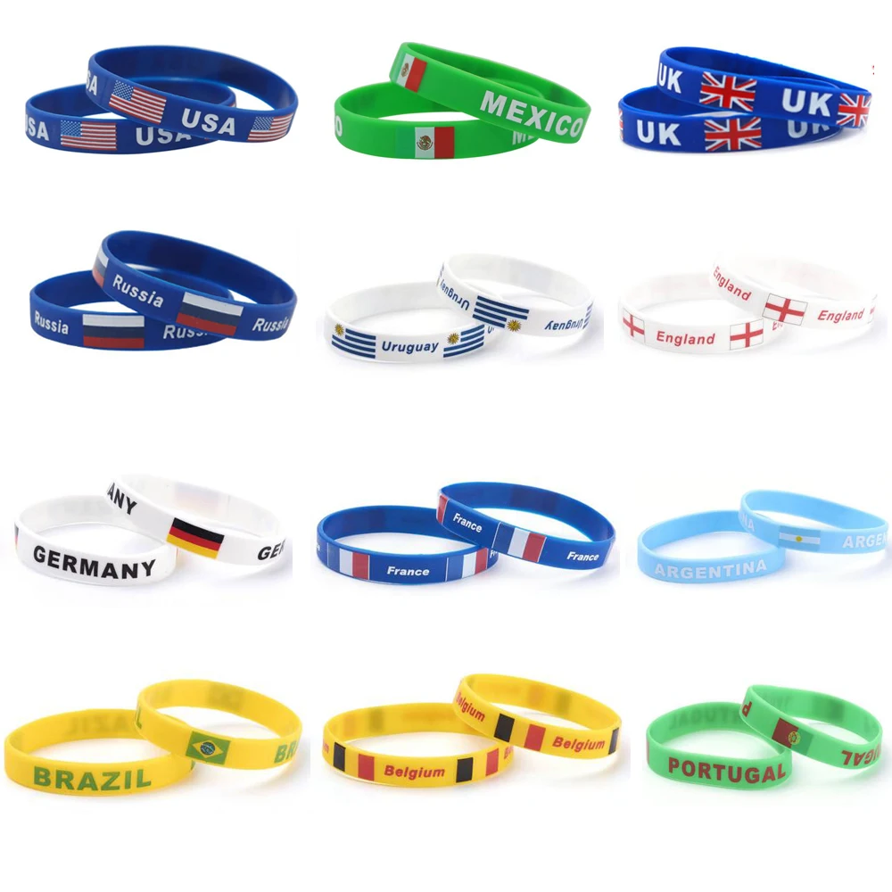 2018 الفرقة أساور الاسوره تذكارية unise مروحة الاكسسوارات القدم سيليكون إمدادات التشجيع دروبشيبينغ