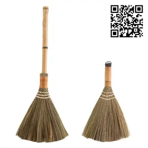 Vanzlife Wood Floor Sweeping Broom Soft Hair Fur Household Floor Cleaning Tools Manual Archaize Broom Sweeper