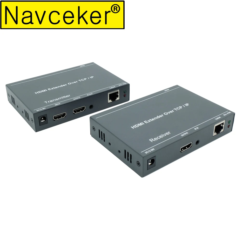 660ft mejor que HDBitT H.264 HDMI Extender sobre TCP IP HDMI IR extensor por Ethernet RJ45 CAT5/5e/6 Cable divisor HDMI - 6