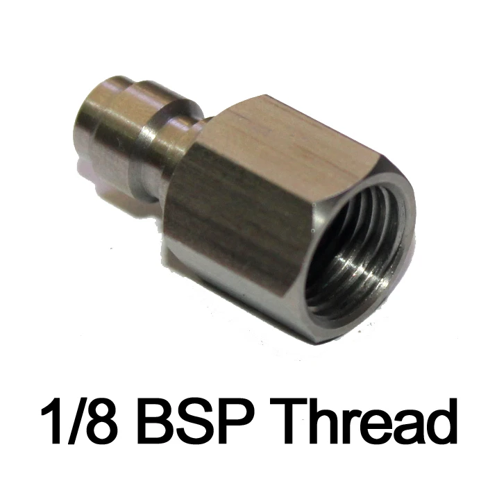 PCP воздушный пистолет внутренняя резьба 1/8-27 NPT M10* 1 1/8BSP мужской Быстрый разъединитель адаптер из нержавеющей стали заполняющий ниппель Пейнтбол - Цвет: BSP