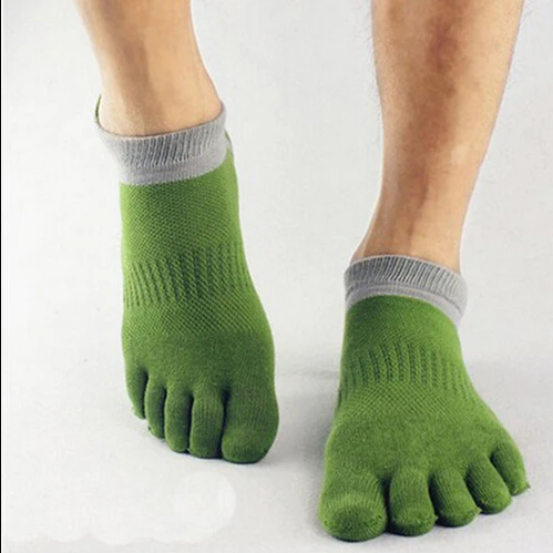 

1 Pair Candy Colors Men/Women Mesh Thin Section Of Toe Socks Five Fingers Casual Cotton Sock