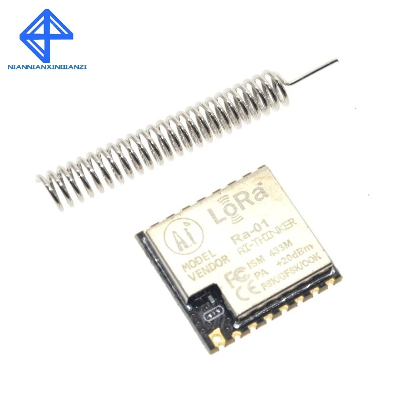 

2PCS Ra-01 SX1278 LoRa Spread Spectrum Wireless Module 433MHz Wireless Serial Port UART Interface Ra01