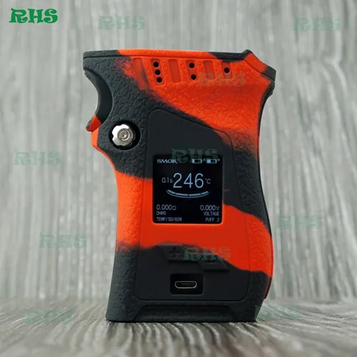 RHS силиконовый защитный чехол для правой руки/Чехол/чехол для Smok Mag 225W 13 цветов - Цвет: black red