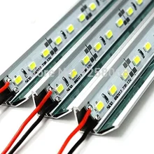Fanlive 20 шт./лот V отражатели 9 Вт 5630 бар свет 100 см 72 светодиодный s/M 12 В светодиодный автомобильный жесткий полосы DC12V алюминиевый профиль