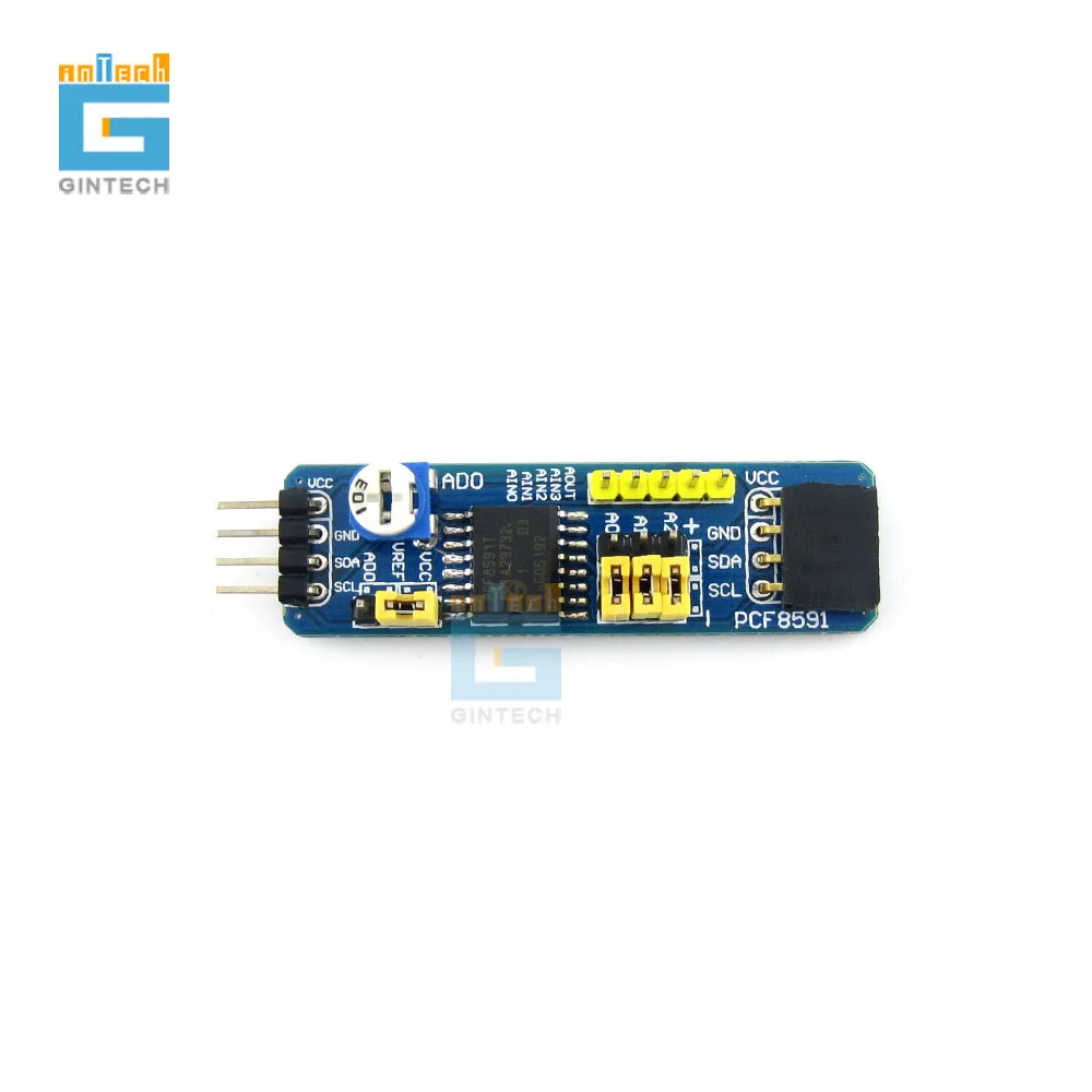 

PCF8591 AD DA Board PCF8591 Module 8-bit A/D D/A Converter with I2C Connector Adjustable Resistor Analog Input /Output