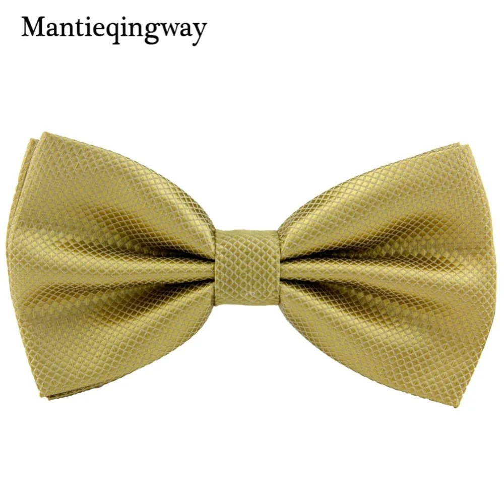 Mantieqingway мужской формальный деловой однотонный галстук бабочка для мужчин жениха