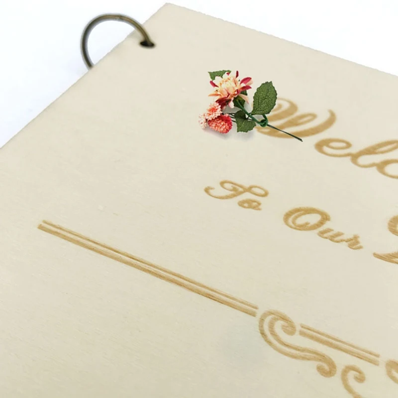 Свадебная книга для гостей Персонализированная Свадебная Гостевая книга для свадьбы альбом подарок для пары рустикальный подарок на свадьбу