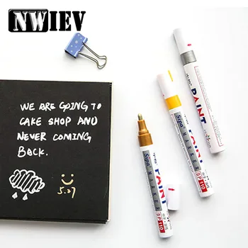 

NWIEV Car Tyre Tread CD Metal Graffiti Marker Pen For Skoda Octavia A7 A5 Rapid Jaguar Mazda 3 6 CX-5 Hyundai Solaris I30 Tucson
