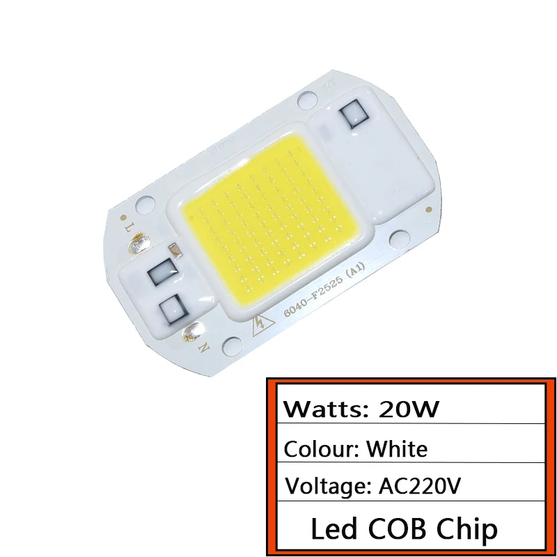 AC110V/220 V привод интеллигентая(ый) IC высокой мощности светодиодный матричный, 20 Вт, 30 Вт, 50 Вт, ручная сборка "сделай сам" omni COB светодиодный Светодиодный точечный светильник на открытом воздухе чип лампа