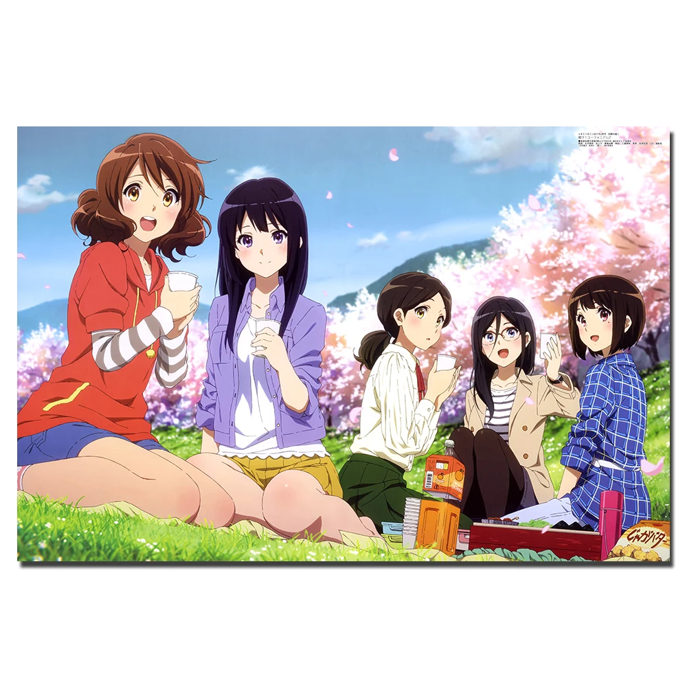 Hibike euphonium Аниме обувь для девочек плакат холст ткань тканевые с принтом Живопись Домашний Декор стены книги по искусству изображение