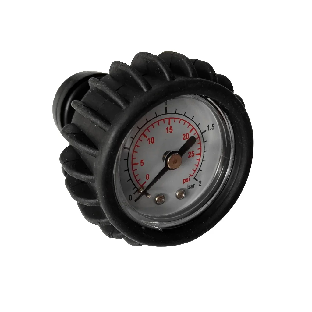 MagiDeal Durable Nylon Black Air Pressure Gauge for Inflatable Boat Kayak Raft 2 Bar Inflatable Raft Pressure Gauge 