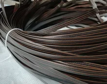 65meters Width:8mm PE Plastic Flat Rattan Weaving Material Knit Repair Chair Table Synthetic Rattan Imitation cane furniture factory price pe rattan dining table and rattan chairs for garden furniture