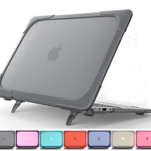 Противоударный жесткий пластиковый чехол для Macbook Air 13 защитный чехол с складной подставкой для Funda Mackbook Air 11 13 12 чехол
