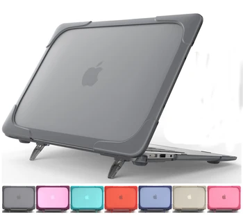 

Shockproof Hard Plastic Case for Macbook Air 13 Protective Shell Case with Foldable Stand for Funda Mackbook Air 11 13 12 Case